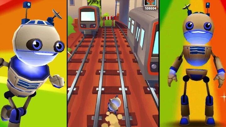 วิ่งไล่จับ เก็บเหรียญหนีตำรวจ tagbotตัวฟ้าสุดเจ๋ง|Subway surfers|โฟกี้กะป๊อป