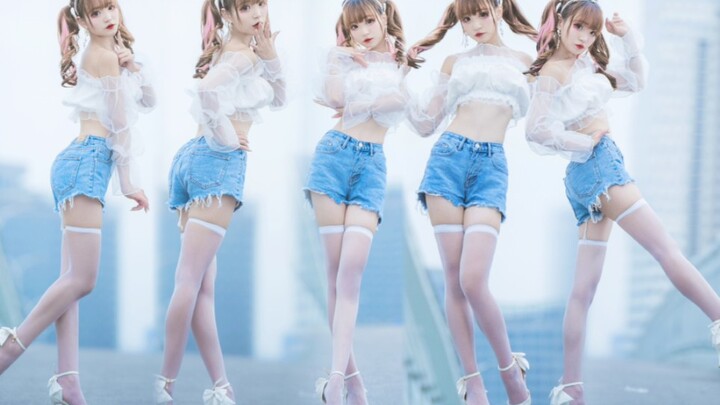 Vertical screen｜Walking on the street in white silk and high heels❤Pure and royal, be your exclusive