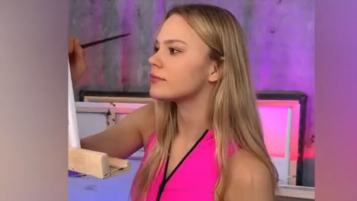 So beautiful! He fills the sky for her, and she fills it with a sea of flowers for him.