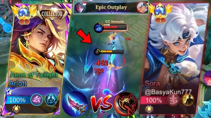 FINALLY A WORTHY OPPONENT! ARLOTT VS SORA WHO WILL WIN - MLBB