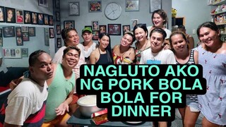 NAGLUTO AKO NG PORK BOLA BOLA|AT KULITAN SA BAHAY NI BRENDAMAGE.. @Brenda Mage