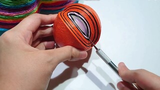 Cut the biggest sticky ball in the whole net! A solid ball with a circumference of 40 cm, the screen