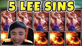 Một Cho Tất Cả | 5 LeeSin vs 5 Jarvan IV - Bay Chóng Cả Mặt | ThrowThi