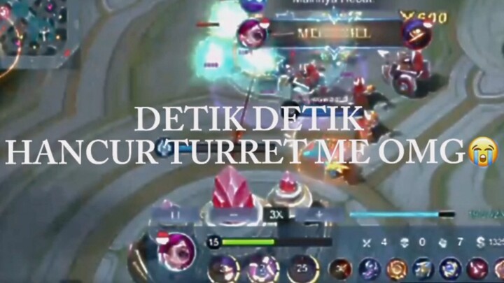 DETIK DETIK HANCUR TURET! #mlbb #mobilelegend #ml
