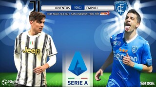 [SOI KÈO NHÀ CÁI] Juventus vs Empoli. TTTT HD trực tiếp bóng đá Ý Serie A vòng 2 (1h45 ngày 29/8)