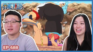 THIS IS HOW MEN FIGHT! | One Piece Episode 688 Couples Reaction & Discussion