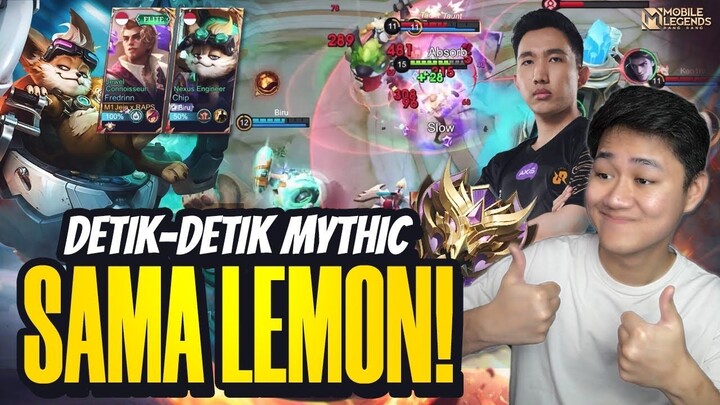 DETIK-DETIK MYTHIC SAMA RRQ LEMON DUET MAUT! - Mobile Legends