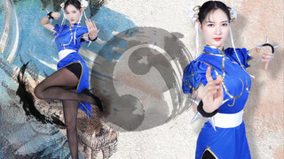 【Mengkeyu】Chun-Li's Version of GokuRakuJoudo Watch My Black-Silk Kick！ Tribute to Spring Festival