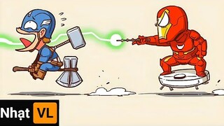 Captain America vs Iron Man | Truyện Tranh Chế Hài Hước (P 250) Én Comics