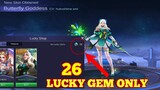 TIPS TO EARN LUCKY GEMS FAST,  GET ODETTE SKIN IN LUCKY SHOP | MOBILE LEGENDS + skin giveaway