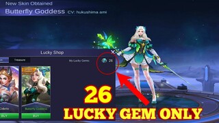 TIPS TO EARN LUCKY GEMS FAST,  GET ODETTE SKIN IN LUCKY SHOP | MOBILE LEGENDS + skin giveaway