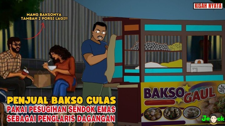AZAB PENJUAL BAKSU CULAS PAKAI PESUGIHAN SENDOK EMAS SEBAGAI PENGLARIS  SINE