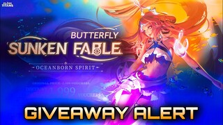 Butterfly Sunken Fable Gameplay | Giveaway Alert | Full Damage Build | Clash of Titans | CoT