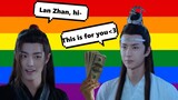 Wei Wuxian being Lan Zhan's -sugar- baby for 5 minutes (CrAcK)