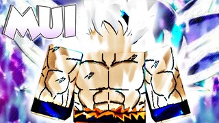 MASTERED ULTRA INSTINCT IS TOO POWERFUL!? IN A UNIVERSAL TIME | MUI SHOWCASE | ROBLOX