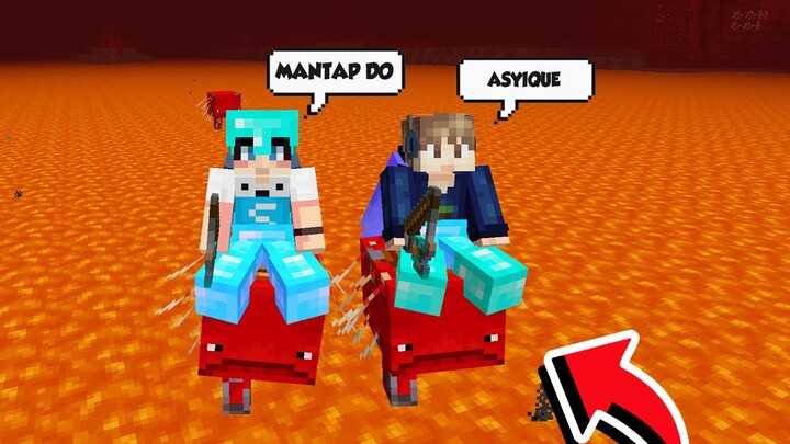 DUO KOCAK JALAN JALAN DI NETHER BARU DI MINECRAFT SURVIVAL!!!