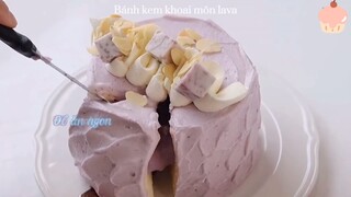 Bánh kem khoai môn lava #videohaynhat