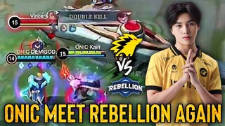 GAME 2 : ONIC ESPORTS VS REBELLION IN RANK GAME | MY LANCELOT DESTROY FANNY