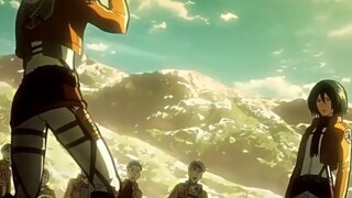 Mikasa: Annie, you can neither hurt him nor hug him.