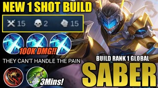 15 Kills!! Saber Core Best Build - Top 1 Global Saber Build | MLBB