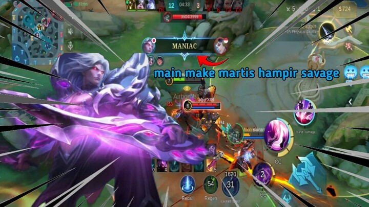 main lagi make martis eh mengila hampir savage 🥶🥶