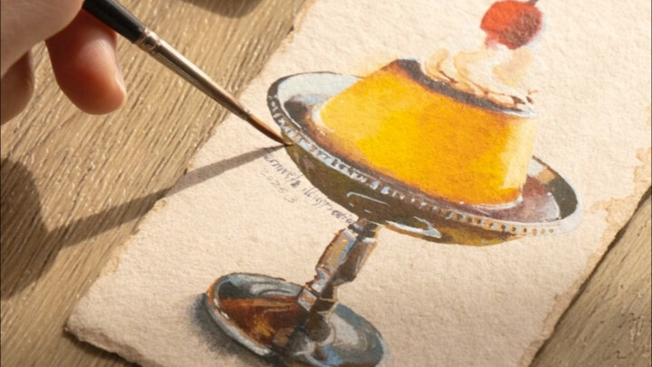 Melukis Puding Showa dengan Palet Mini Baru