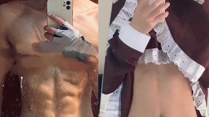 直男女装佬一年不健身的区别