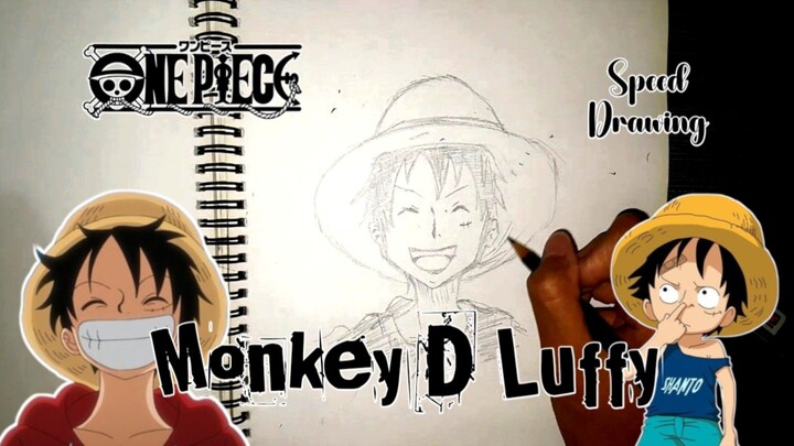 SPEED DRAWING Monkey D Luffy anime One Piece