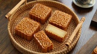 Bánh trung thu nhân đậu xanh - Cách làm chi tiết | Mung bean Mooncakes