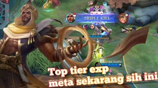 Hero exp top tier meta sekarang!? Damage early sakit!? rusuh dan inisiasi bisa - Mobile Legends