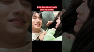 #BehindtheScenes Ri-an and Jae-i are so cute the ice cream feels single #Hierarchy #Netflix