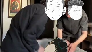 跟臭狐狸那个差点被良亲发现了！！