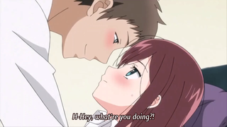 "H-Hey what're you doing"