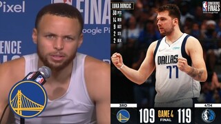 I accept Luka Doncic challenge - Stephen Curry on Mavericks def. Warriors West Finals 119-109 Game 4