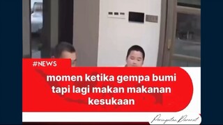 Senin, 23 Juni gempa bumi dengan kekuatan 4,0 mengguncang Guangdong, Cina pada malam hari. Nampak da