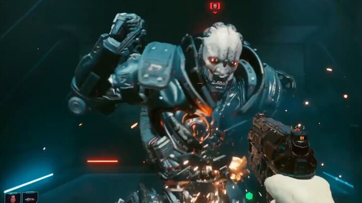 How many shots does it take for a cyberpunk 6120dps hammer to hit a heavy hammer?