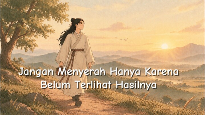 jangan menyerah hanya karena belum terlihat hasilnya. dengarkan ini sekali saja..