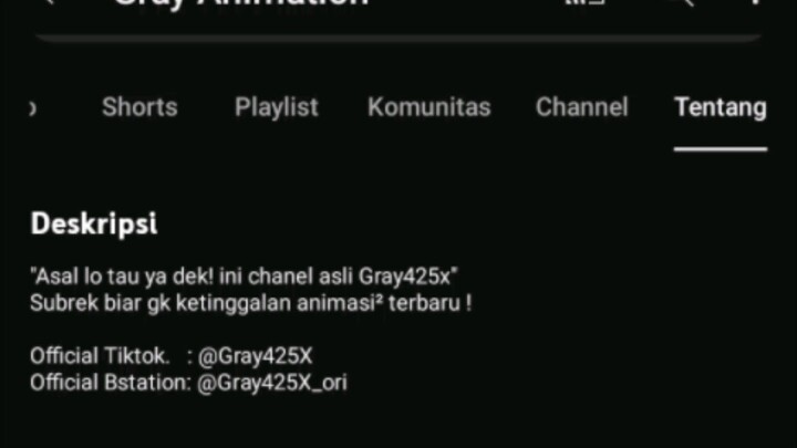 ini liat  postingnya gray Animation yang di bastation palsu