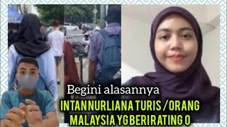 TURIS MALAYSIA INTAN NURLIANA YG BERI RATING 0 BUAT JAKARTA