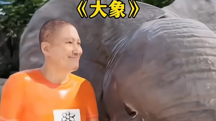 The zookeeper pretended to be drowning in the river.