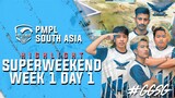 HIGHLIGHTS PMPL SUPERWEEKEND 1 DAY 1 | PMPL SOUTH ASIA ! | SKYLIGHTZ GAMING NEPAL TEAM | PUBG MOBILE