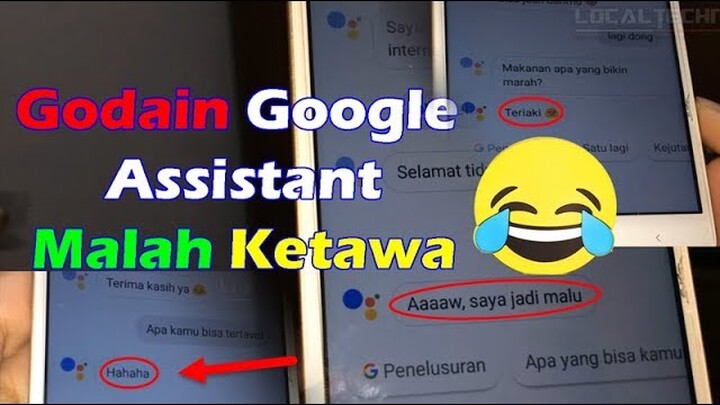 Lucunya Google Assistant 2019 Bisa Tertawa | Bernyanyi dan Kocak Kalau Diajak Curhat