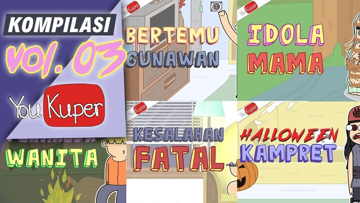 KOMPILASI KARTUN LUCU YOUKUPER VOLUME 03 | KARTUN LUCU - ANIMASTRIP | YOUKUPER - #ANIMASTRIP