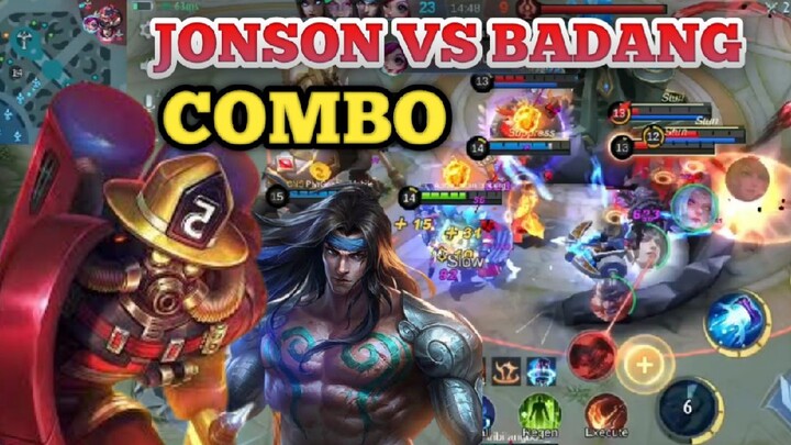 Moment Jonson Vs Badang Best frien combo ML