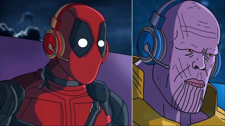 THANOS Y DEADPOOL JUEGAN FORTNITE ❗- PARODIA _ FactyKilian