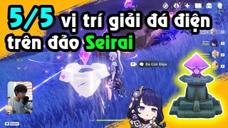 Tổng hợp 5 vị trí giải "Đá điện" trên đảo Seirai | Inazuma Genshin Impact