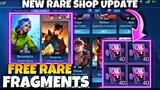 CLAIM! FREE RARE FRAGMENTS MOBILE LEGENDS 2021 / RARE FRAGMENTS SHOP UPDATE - NEW EVENT ML 2021