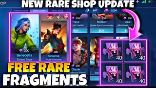 CLAIM! FREE RARE FRAGMENTS MOBILE LEGENDS 2021 / RARE FRAGMENTS SHOP UPDATE - NEW EVENT ML 2021