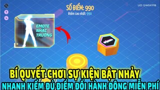 Bí Quyết Chơi Thử Thách Bật Nhảy Nhanh Kiếm Đủ Điểm Đổi Hành Động Nhạc Trưởng Miễn Phí  || Free Fire