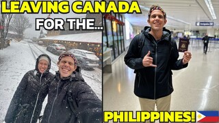 LEAVING CANADA For The PHILIPPINES - Flying Home In Arctic Weather! (Vancouver)
